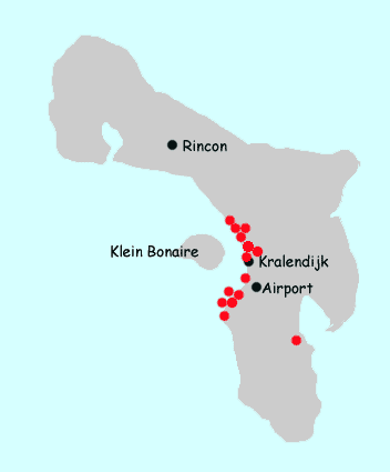 Bonaire hotels map