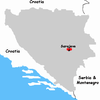 Hotels map Bosnia