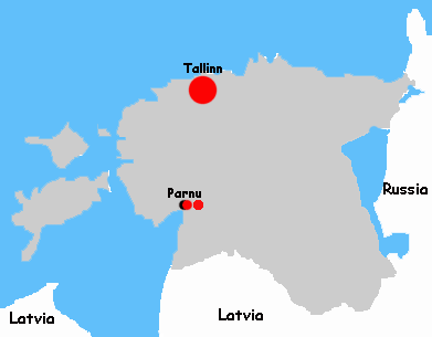 Estonia hotels map
