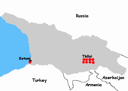 Georgia Hotels Map