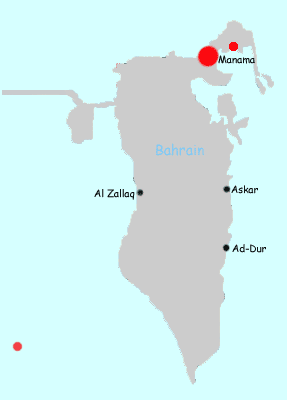 hotels bahrain map